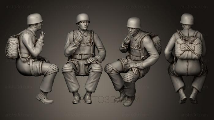 Military figurines (STKW_0182) 3D model for CNC machine